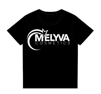 Melyva Cosmetics Tshirt White Logo