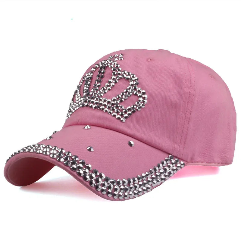 Crown Bling Cap Pink